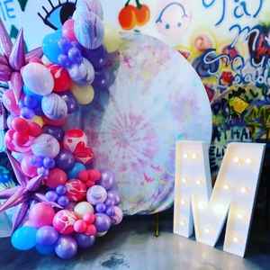 Sweet 16 party marquee letter setup