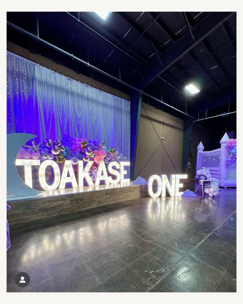 Party decor rental in West Jordan, Utah
